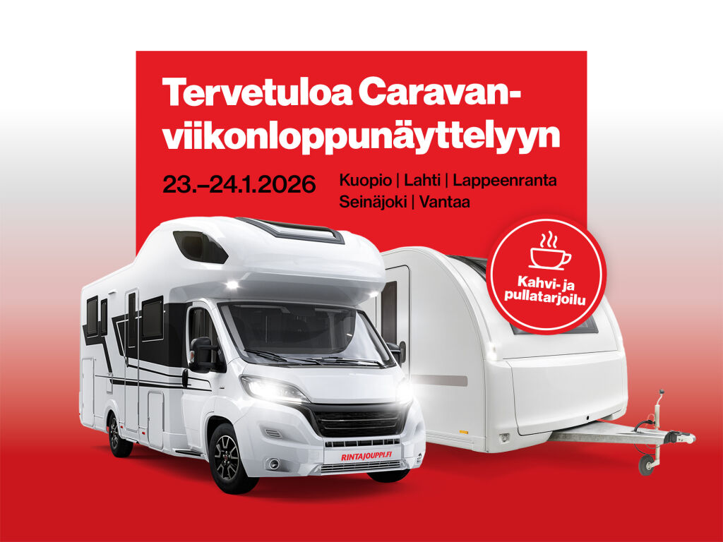 Caravan-viikonloppunäyttely pe-la 23.–24.1.