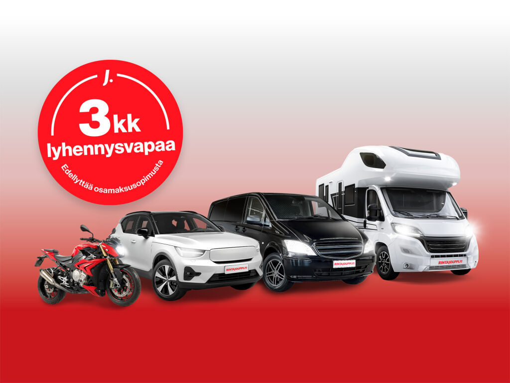 3 kk lyhennysvapaa – kaikkiin käytettyihin ajoneuvoihin 
