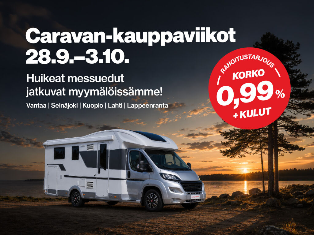 Caravan-kauppaviikot 28.9.–3.10.2026