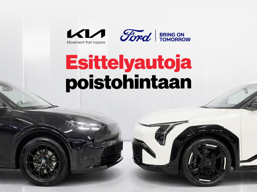 Ford- ja Kia-esittelyautoja poistohintaan 