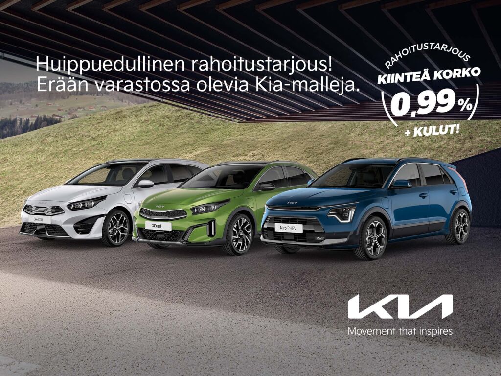 Huippuedullinen rahoitustarjous – kiinteä 0,99 % + kulut 