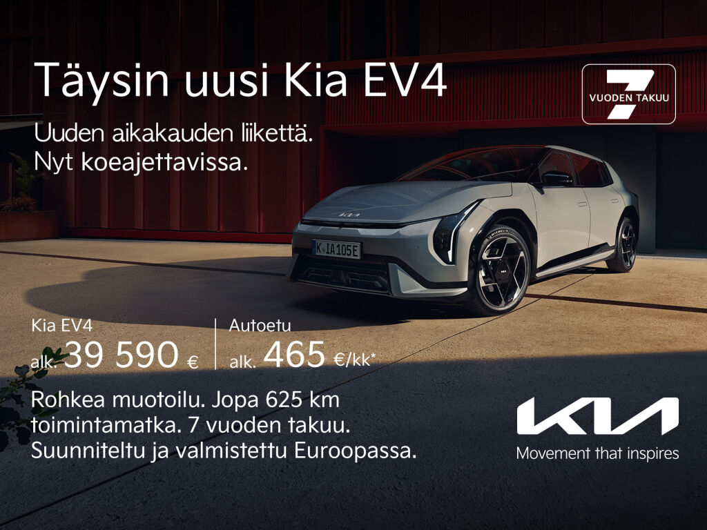 Uusi Kia EV4 nyt koeajettavissa